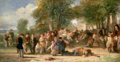 Un patio de escuela